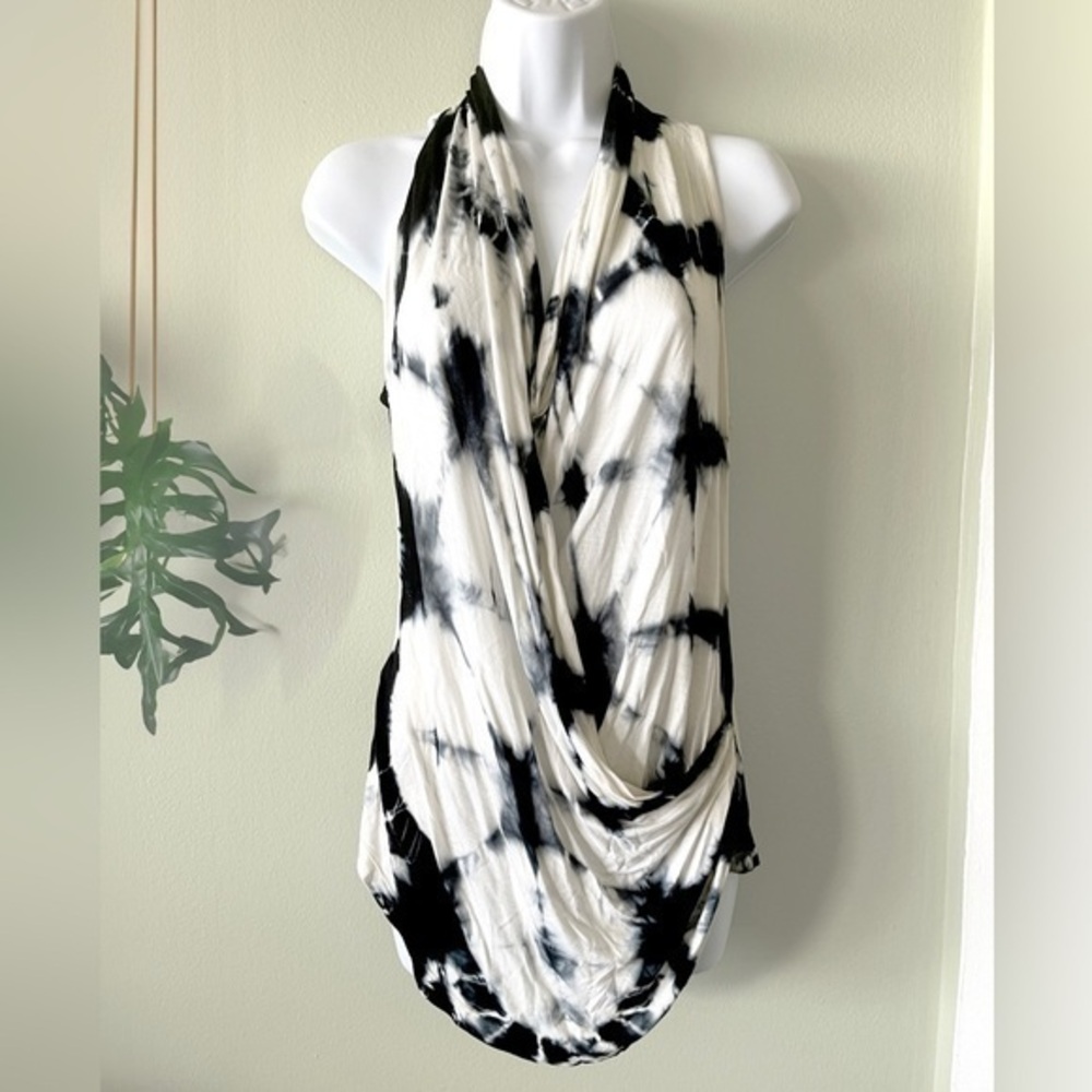 Young Fabulous & Broke Tie Dye Draped Halter Tunic Top Size S